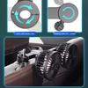 Car Fan 360° Adjustable 2 Head Air Fan Automotive Electric Fan USB/12V/24V Fan 3 Speeds Headrest Ventilation Fan Car Silent Fan