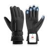 Used AMOVO Ski Gloves Outdoor Windproof Cold Protection Gloves 3M All Finger Touch Screen Breathable Snowboard Gloves Cold Protection Gloves Sno-T
