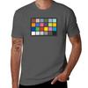 Color Checker Chart T-Shirt designer shirts Luxury man heavyweights rapper graphic tees heavy weight t shirts for men
