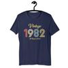 Винтажная унисекс футболка 1982 года, для вечеринки в честь 40-летия, Плюс размер, Футболки, Одежда