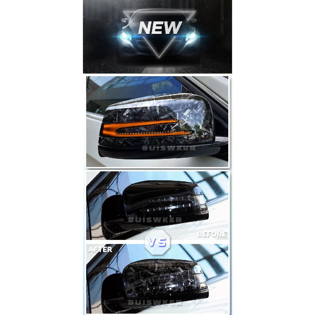 Для Mercedes Benz ABCES CLA GLA GLK Class W176 W246 W204 W212 W221 C177 X204 X156 Автомобильное зеркало заднего вида из углеродного волокна