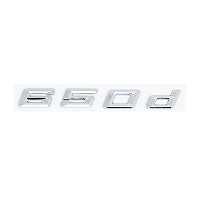 New ABS Alphanumeric Trunk Emblem for BMW 6 Series E63 E64 F06 F12 F13 - 620d 625d 628d 630d 635d 640d 645d 650d Logo Sticker