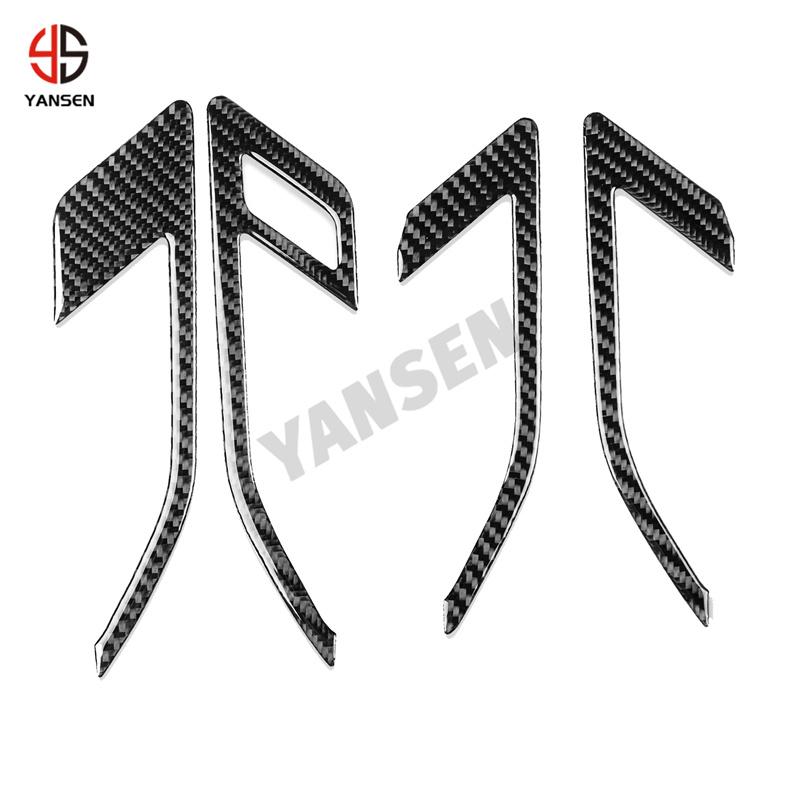 For Volkswagen Golf 8 GTI MK8 2021-2023 Carbon Fiber Inner Door Handle Panel Cover Car Interior Accessories Decorative Sticker