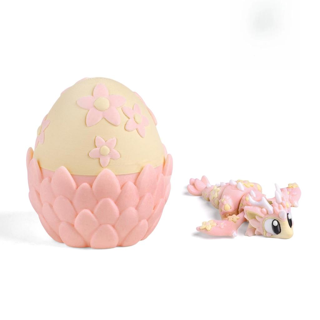 Нетоксичные 3D-печатные милые и забавные ornaments из пластика в виде плода питахайи, дракона и яйца дракона. Настольные украшения, скульптуры. Праздничный подарок.