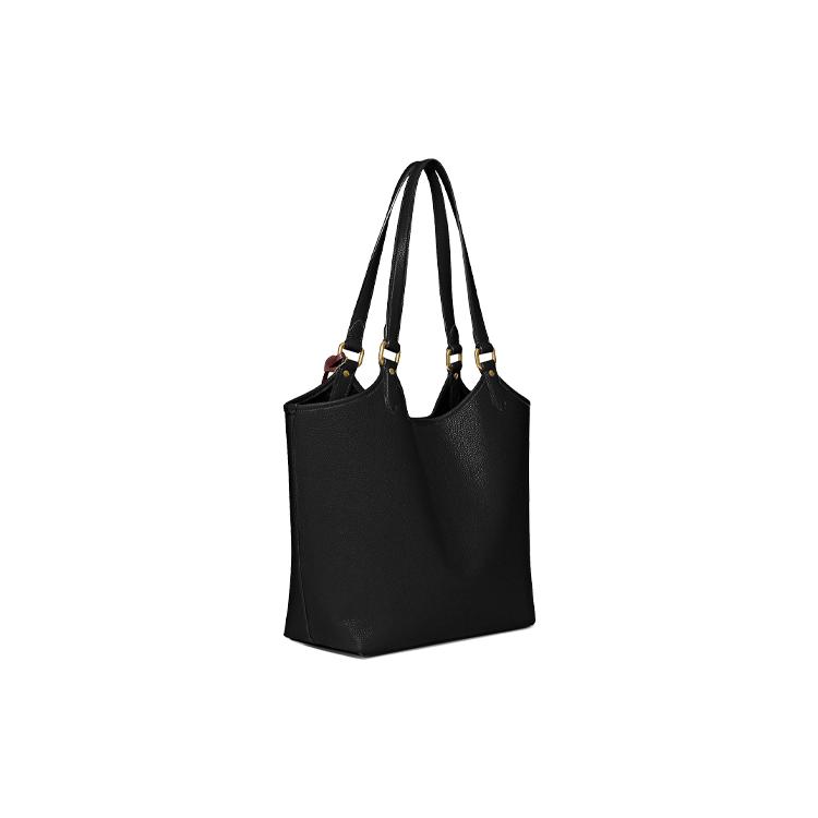 COACH Day Leather Combo Bag, Tote Bag, Shopping Bag, Shoulder Bag Large Womens Black