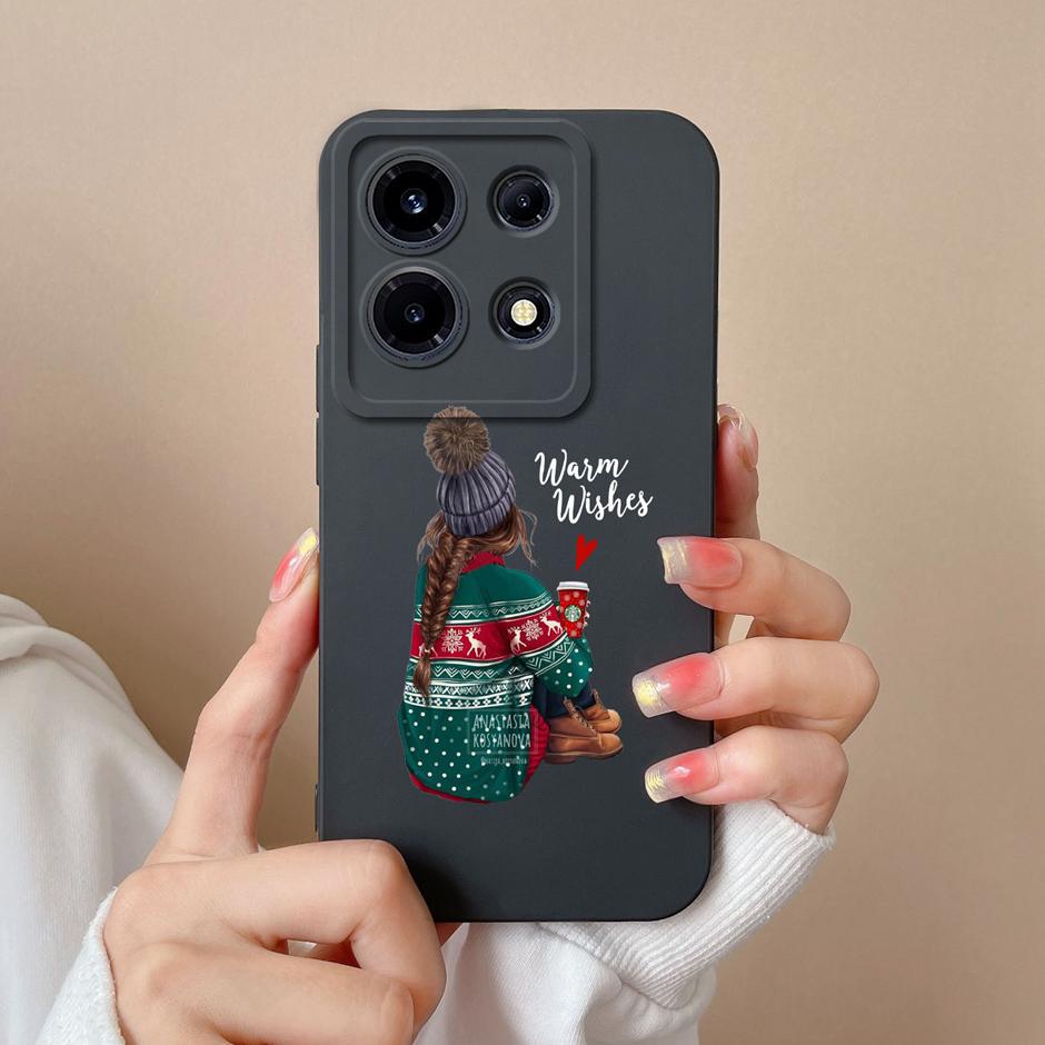 Case For Infinix Note 30 4G Fashion Girl Pattern Shockproof Cover For Infinix Note 30 5G Infinix Note30 Pro Silicone Phone Funda