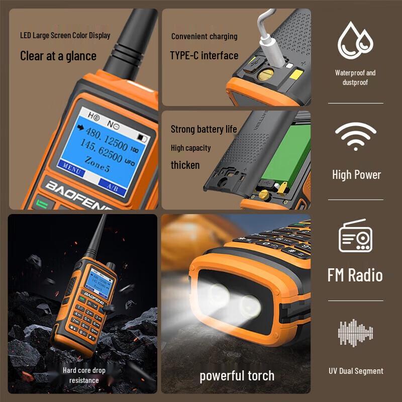 Двухдиапазонная профессиональная рация Baofeng UV-5R (Китайская версия)