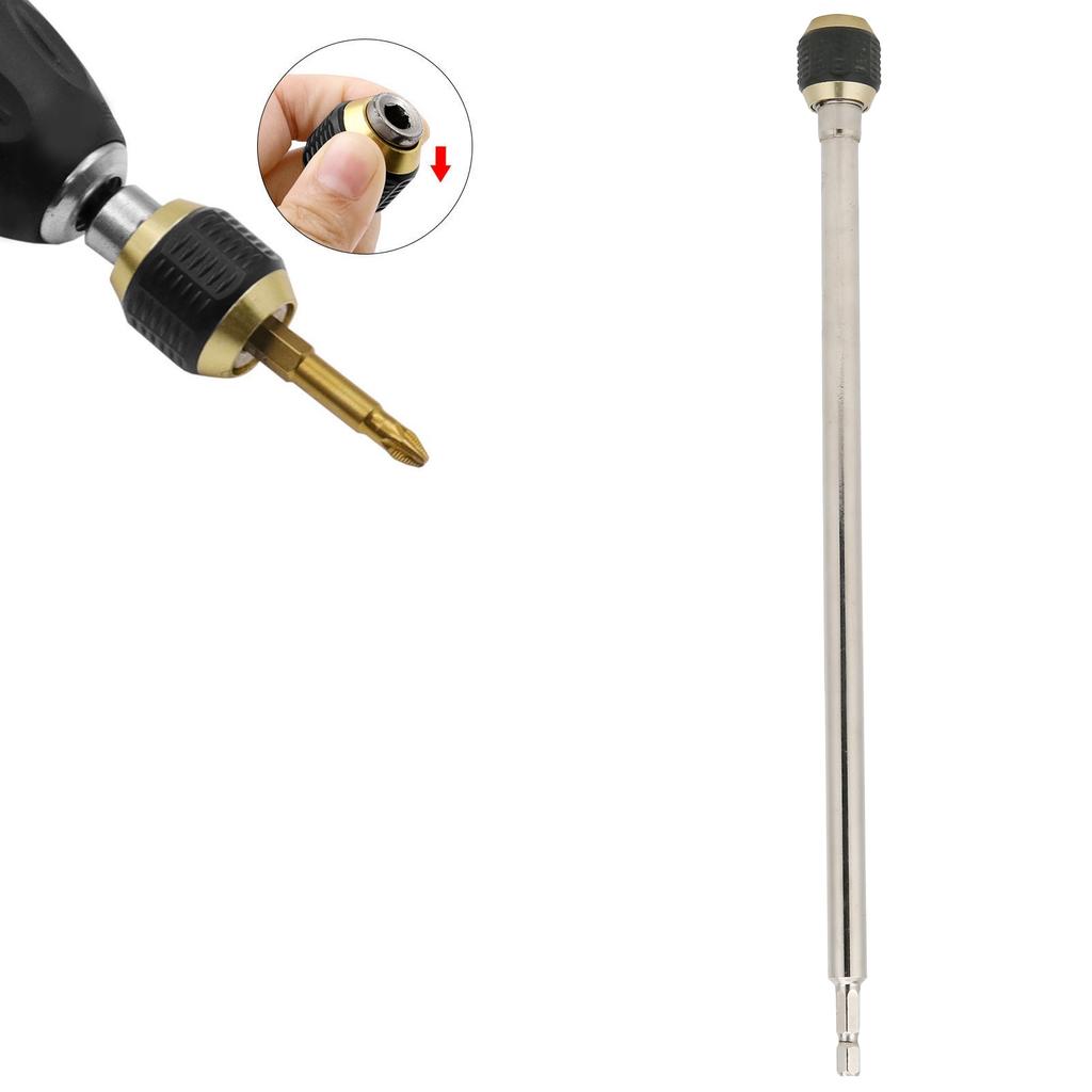 Electric Drill Bit Fast Change Adapter 14in Connector Hex Shank Popup Converter Tool300mm 11.8in