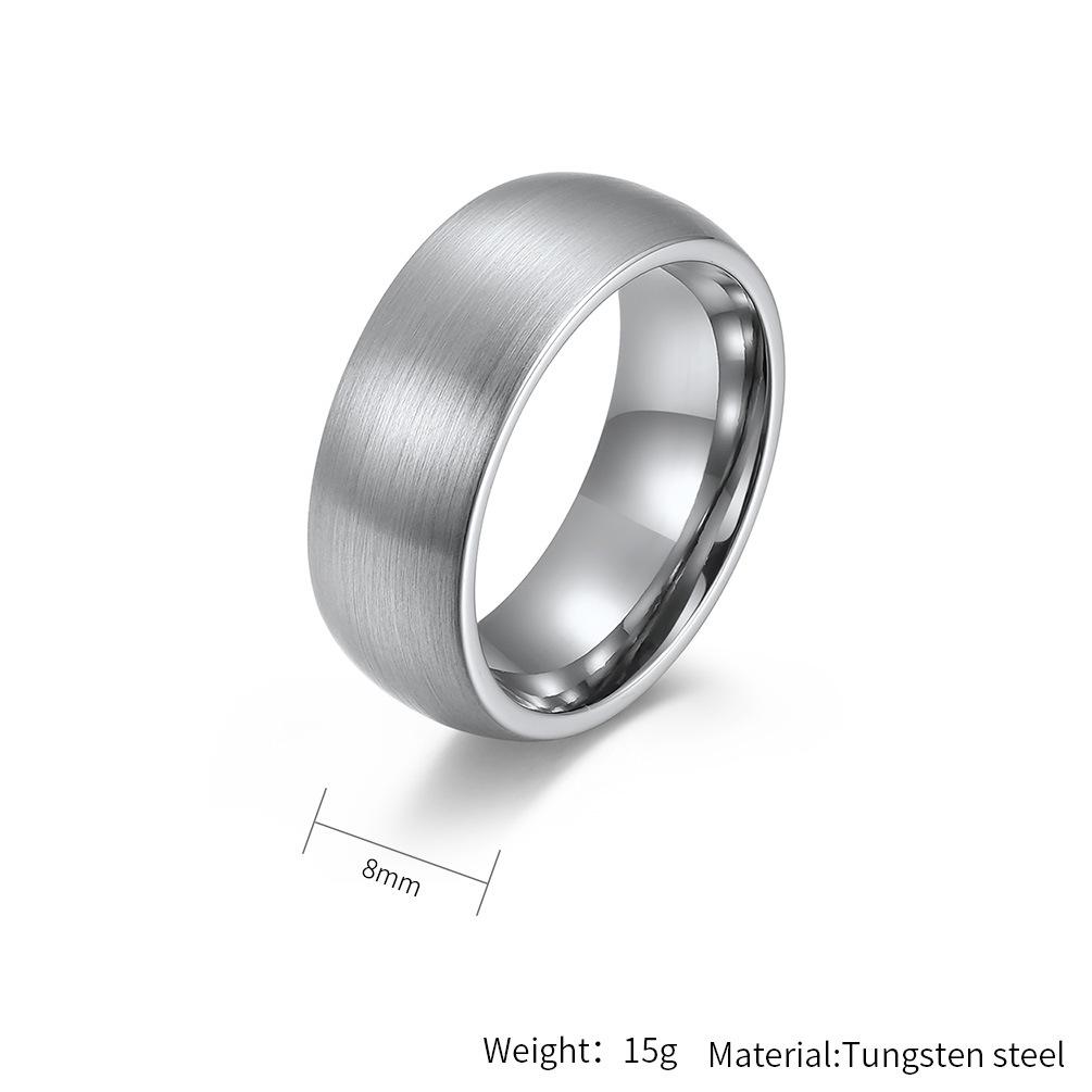 4 6 8 мм матовое вольфрамовое кольцо для мужчин и женщин модное простое унисекс парное кольцо золотого цвета хип-хоп ювелирные изделия аксессуары