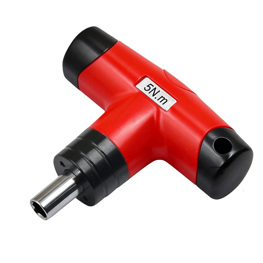 T Handle Preset   Wrench 5N.m T Handle Screwdriver with PH3 T20 H4 SL7 Bits for Home Workshop Outdoor