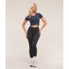 Gymshark Crossover Midi Top With Shelf Heavy Blue B4c3e Uctn