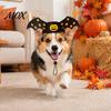 Lightweight Pet Headwear Halloween Bat Hat, Red Horn Pumpkin Cat Funny Non-slip Hat Wings Felt for Cats Small And Medium Dogs Costume