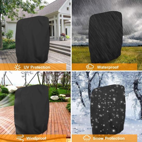 Чехол для складного стула, чехол для шезлонга, пылезащитный чехол, ветрозащитный, водонепроницаемый, устойчивый к УФ-излучению, защита от разрывов, защита от УФ-излучения для уличной мебели, дивана