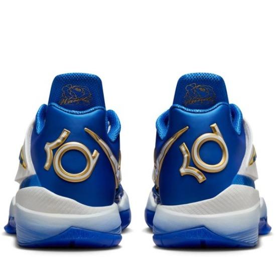 Nike Zoom KD 4 The Real MVP 'Hyper Royal' FZ3540-400 Мужские Синий Белый Золотой