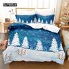 Комплект постельного белья с рождественской елкой, комплект пододеяльников, постельное белье с 3D-печатью, комплект постельного белья размера «queen size», модный дизайн