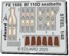 Eduard 1/48 Bf110D Stainless Steel Seatbelt (for Eduard) Plastic Model Parts EDUFE1555 (Airplane)