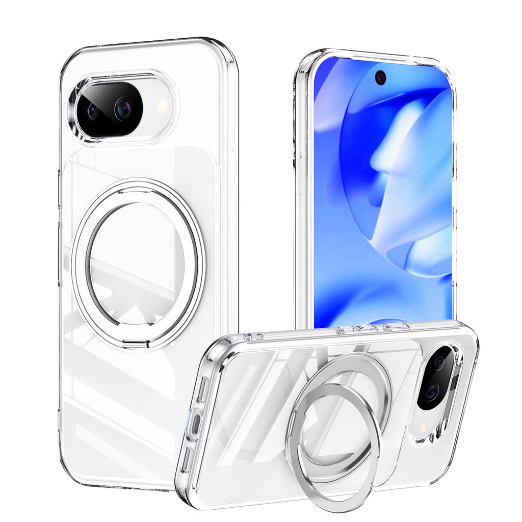 360 Вращающаяся подставка Простой бизнес-магнитный чехол для Google Pixel 10 Pro XL 9A 9 8 Удобный захват Ударопрочная долговечная крышка