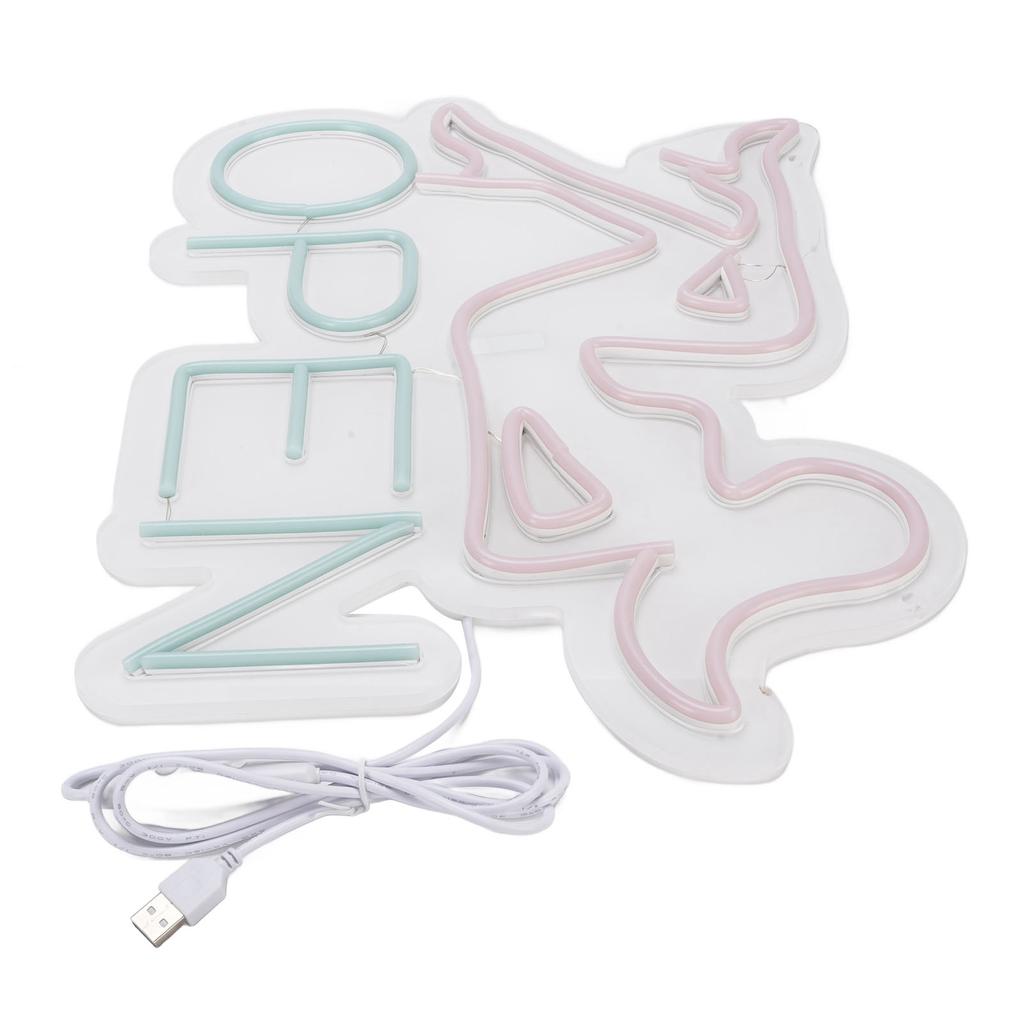 Настенная светодиодная неоновая вывеска с питанием от USB, акриловая световая панель для магазина, клуба, бара, вечеринки, розоватая женщина, синяя надпись «Открыто»