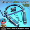 100 Hours Playtim Bluetooth Headphones Earbuds with Mic Magnetic TF Card Comfortable Wireless Neckband Headset