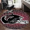 Atlanta-Falcons Rise Up Round mat, Anti-slip Circle Carpet Chair rug For livingroom,Bedroom, doormat home decor Gift Christmas Gifts