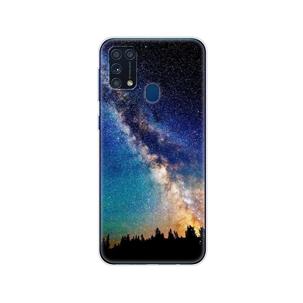 Чехол из ТПУ для Samsung M31, 6,4 дюйма, чехол из ТПУ для Samsung Galaxy M 31 SM-M315 m315, задний чехол для телефона, бампер, зима, снег, Рождество