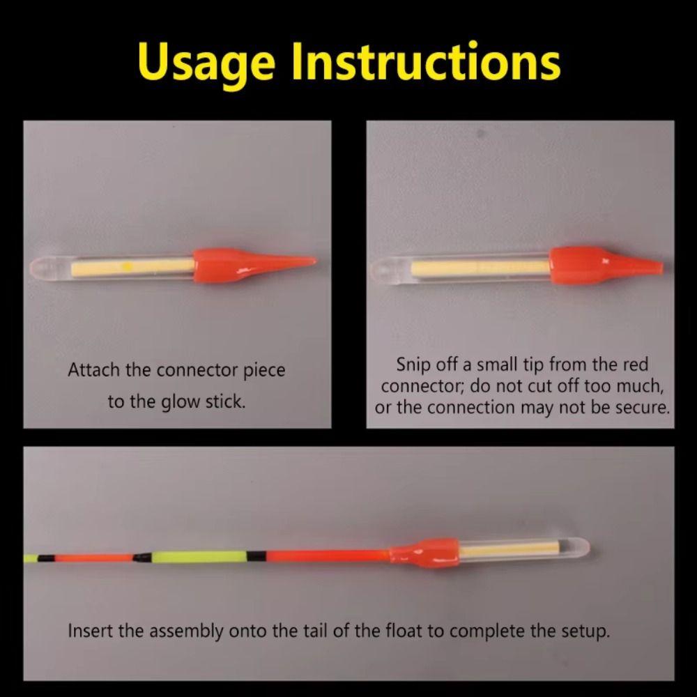 10PCS Fluorescent Firefly Fluorescent Rod Light Floating Rod Light Fishing Tools