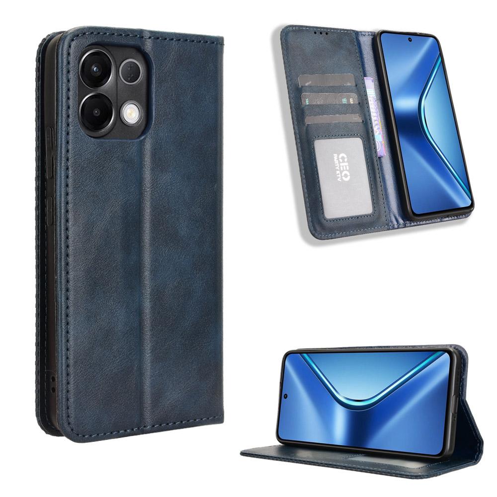 For Oppo K13 5G Leather Case Wallet Stand Retro Texture Phone Cover