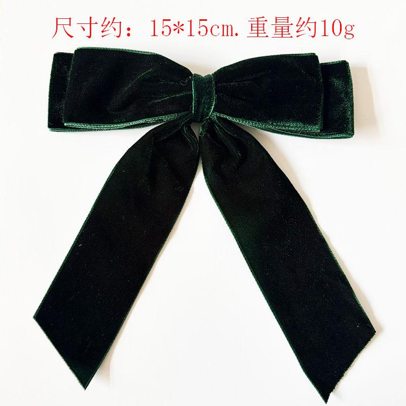 New velvet double bow decoration Christmas tree scene pendant Christmas gift packaging accessories