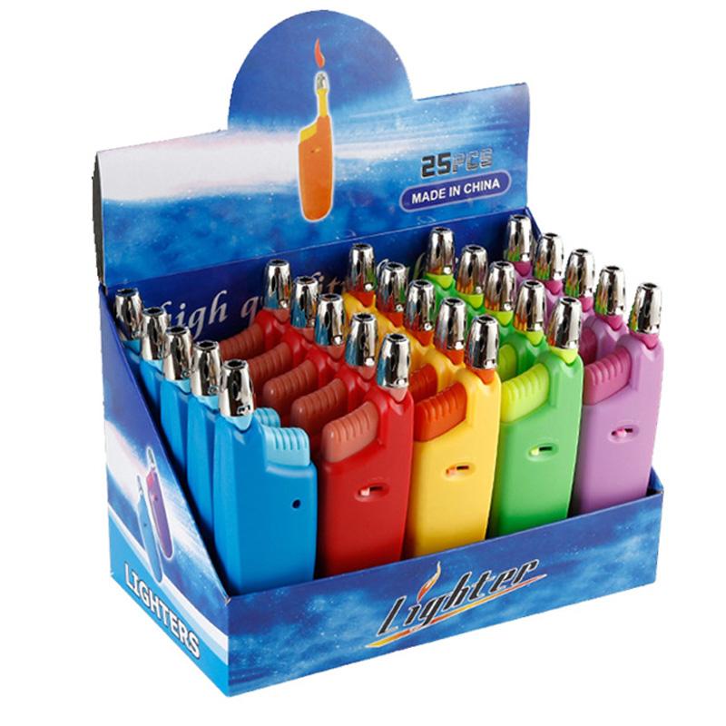 Зажигалка для свечей, регулируемая кухонная зажигалка, мини-бутановый газовый многоразовый пластиковый фонарик, зажигалка для барбекю на открытом воздухе, старт огня 11-18 см