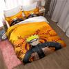 Uzumaki Naruto Japanese Manga Print Bedding Set – Duvet Cover Set – A Luxurious Gift for Teens, Suitable for Double/Single Beds