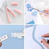 12-in-1 Double-Ended Pen Scissors with Paper Cutter Foldable Stainless Steel Blades and Ceramic Pen Knife for Multiple Scenes1pc