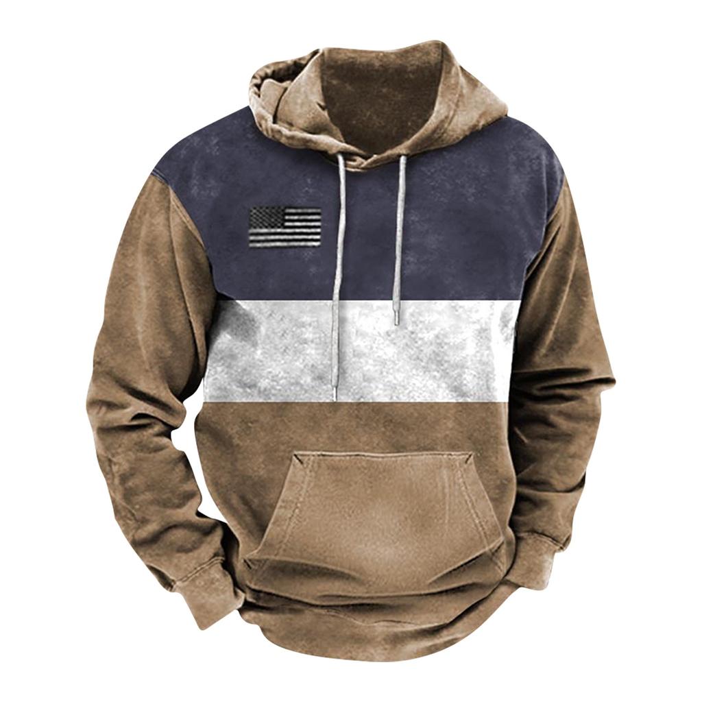 Модный свободный мужской и женский свитер с капюшоном с длинным рукавом и принтом