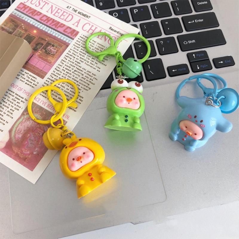 Мультяшные креативные животные-талисманы для женщин и девочек, милый кулон в виде свиньи, брелок для ключей, украшения для рюкзака, аксессуары, подарки