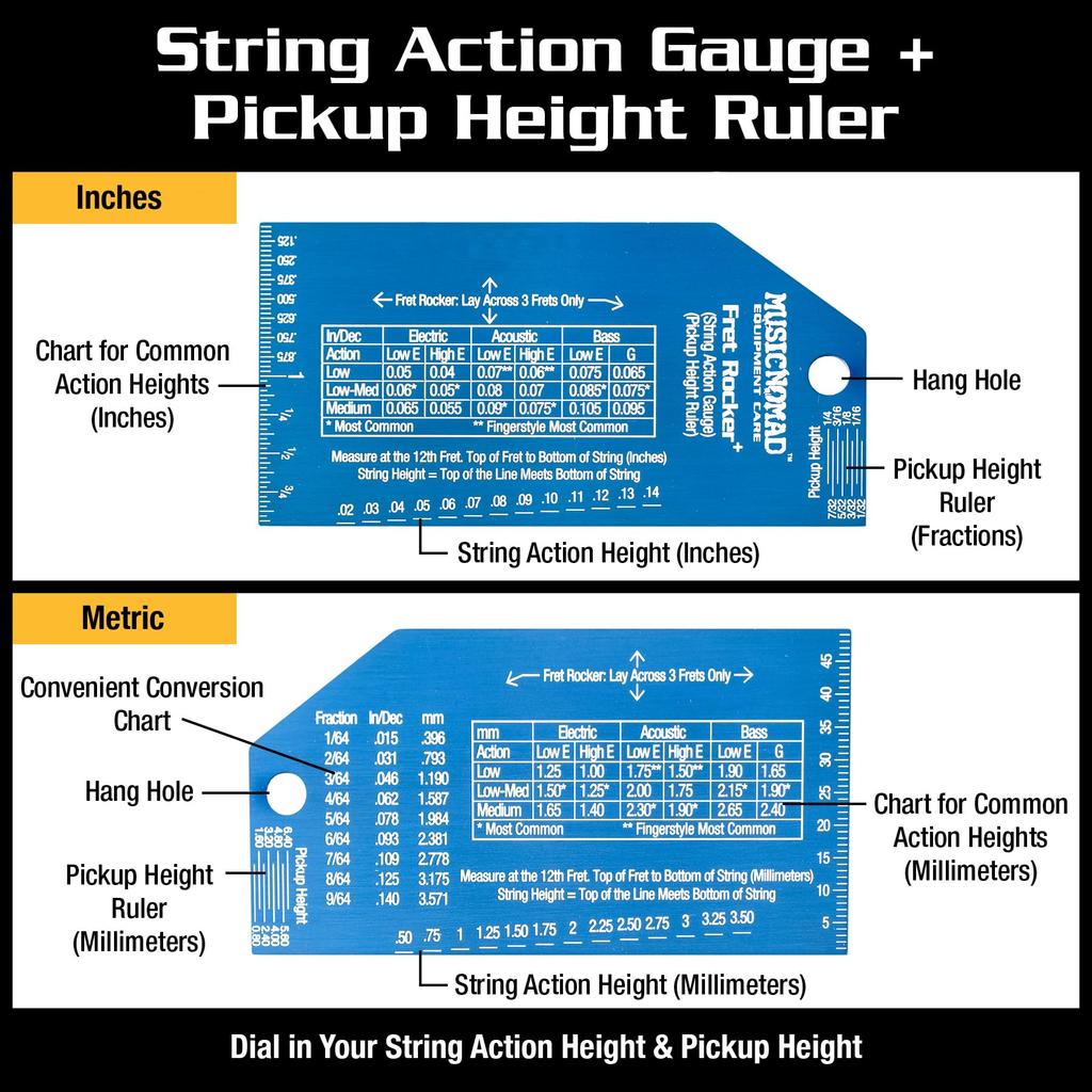 MUSICNOMAD Fret ROCKER+ MN822 Проверка состояния ладов