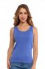 Women's Cotton Tank-Top T-shirt with Straps Classic MORAJ 3XL BLUE
