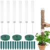 30Pcs Plastic Plant Climbing Column Stackable Moss Poles for Indoor Grow Upwards Plant Support with Garden Ties Tape & Labels