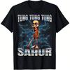 Хлопок Унисекс Tung Tung Tung Sahur Футболка Женские Футболки с ГрафикойУнисекс ОдеждаГрафические Футболки УнисексГрафика