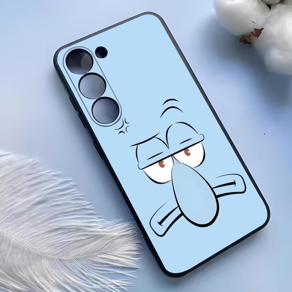 PongeBob Krabby Patty Phone Case For Samsung S25 Ultra S24 S23 S22 S21 S20 Plus Fe Galaxy A54 A53 A34 A25 Silicone Cover