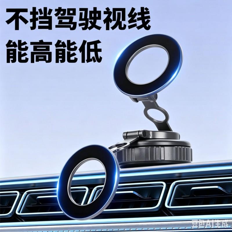 Universal Car Dashboard Phone Holder With Suction Cup Rotating Metal Stand Desk Travel Home Office Use