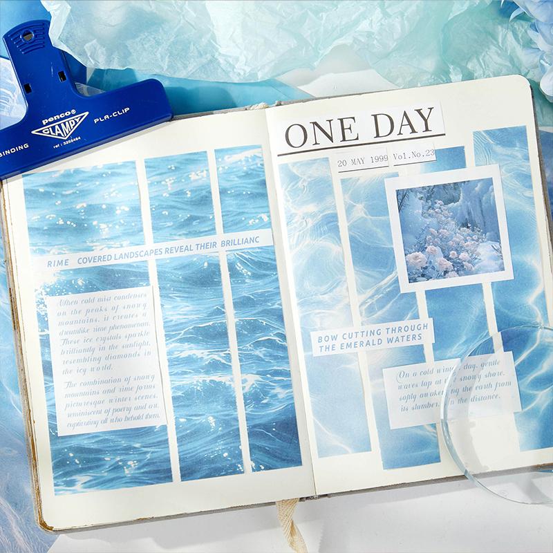 20/120 Sheets Kawaii INS Stained Gradient Note Memo Pads Paper Scrapbooking Journal Material Paper Aesthetic Stationery supplies
