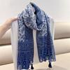 Cashew Print Women Tassel Scarf National Style Bohemian Shawl Fashion Travel Scarves  Winter Warm
