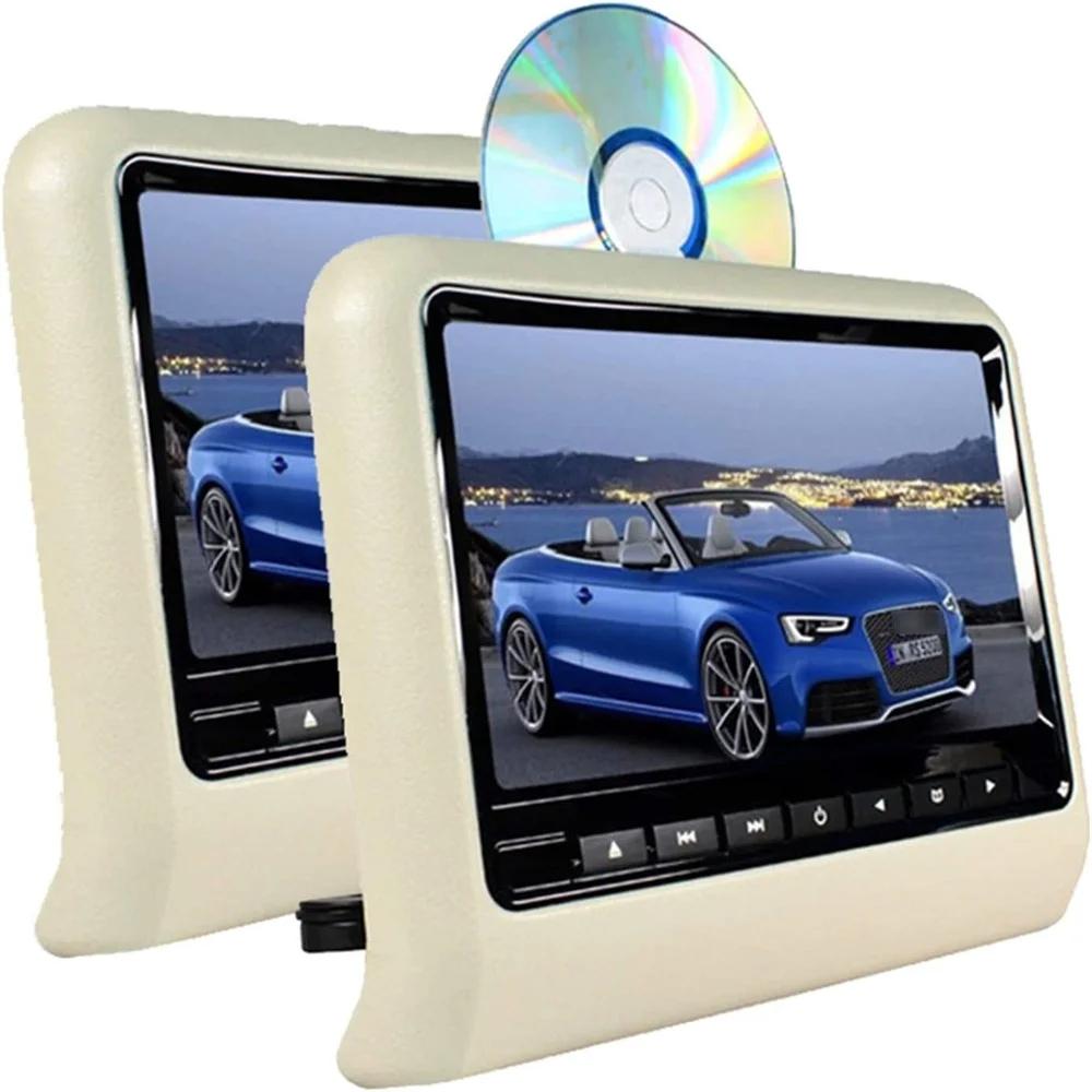 9-дюймовый подголовник для автомобильного сиденья с ЖК-дисплеем, mp3/mp4-мультимедийным проигрывателем, игровым FM-передатчиком, пультом дистанционного управления, DVD-плеером, монитором