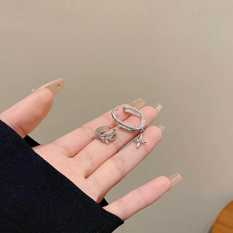 iF ME Женские серьги, элегантные серьги-клипсы с кристаллами и звездами, серебряные серьги для женщин, гипоаллергенные серьги, ювелирные аксессуары