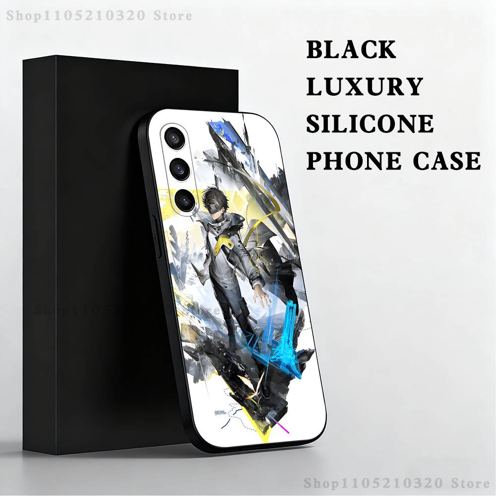 Чехол для телефона Arknights Endfield для Samsung S25, S24 Ultra, S20, S30 plus, S22 plus, S23, S30 Ultra 5G, силиконовый, черный