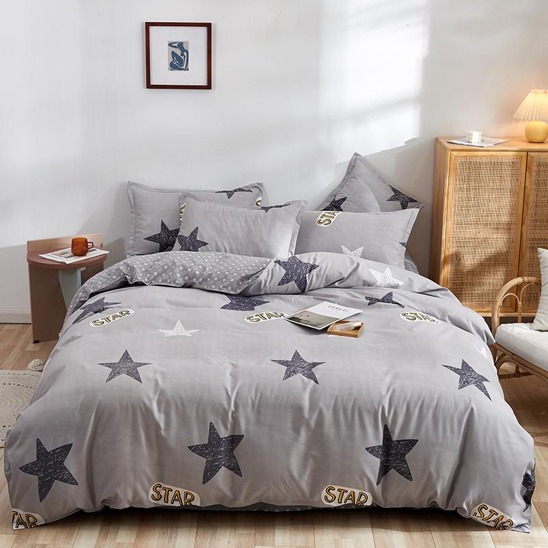 Cute Panda Duvet Cover Twin Queen Size for Kids Girls Boys Room Decor,Gray Grid Bedding Set 3pcs,Cartoon Animals Comforter Cover