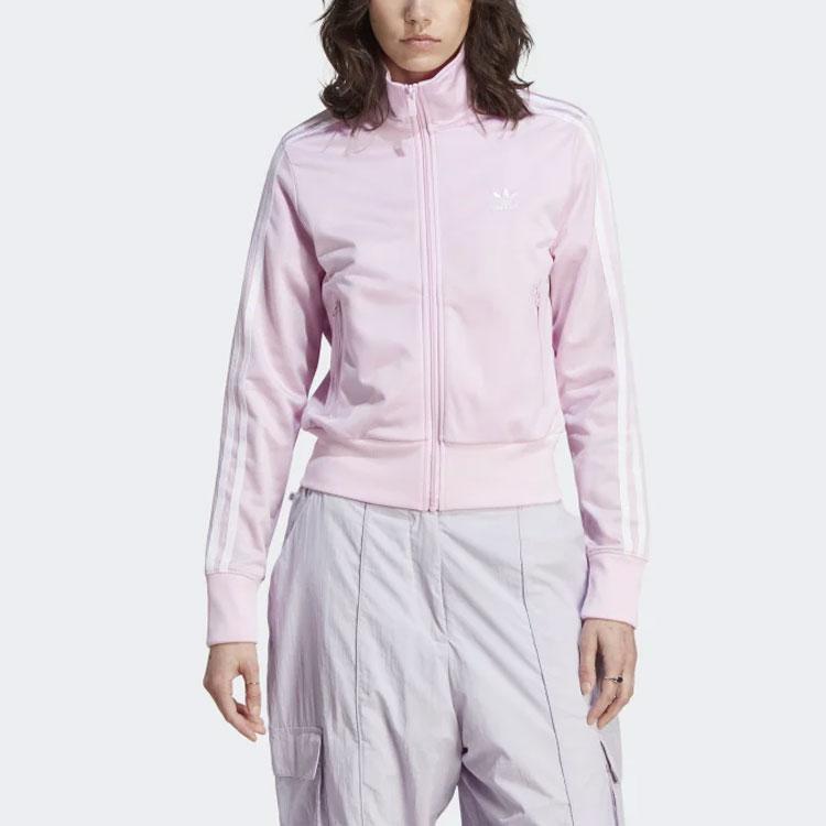 adidas Оригинальная спортивная куртка Adicolor Classics Firebird с цветными блоками, укороченная, с длинным рукавом, женская, розовая, IK6615