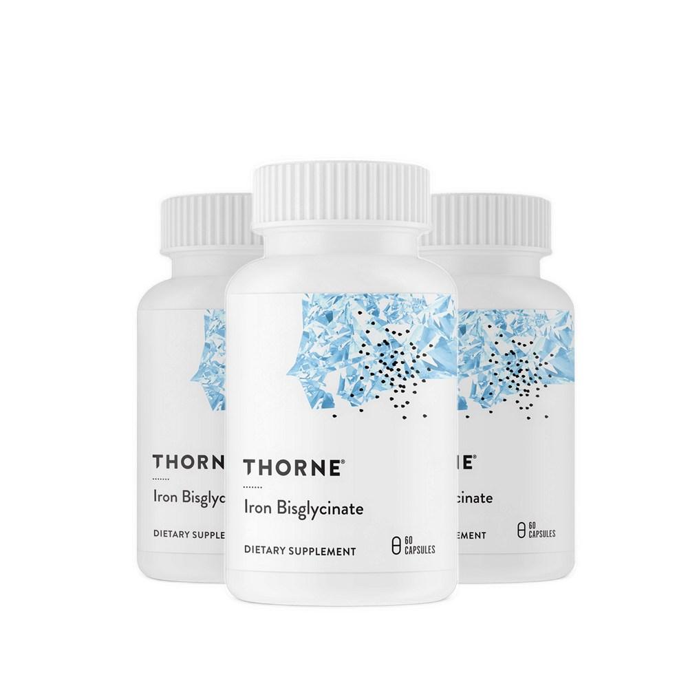 Thorne Research Капсулы с железа бисглицинатом 60 таблеток 3 шт.