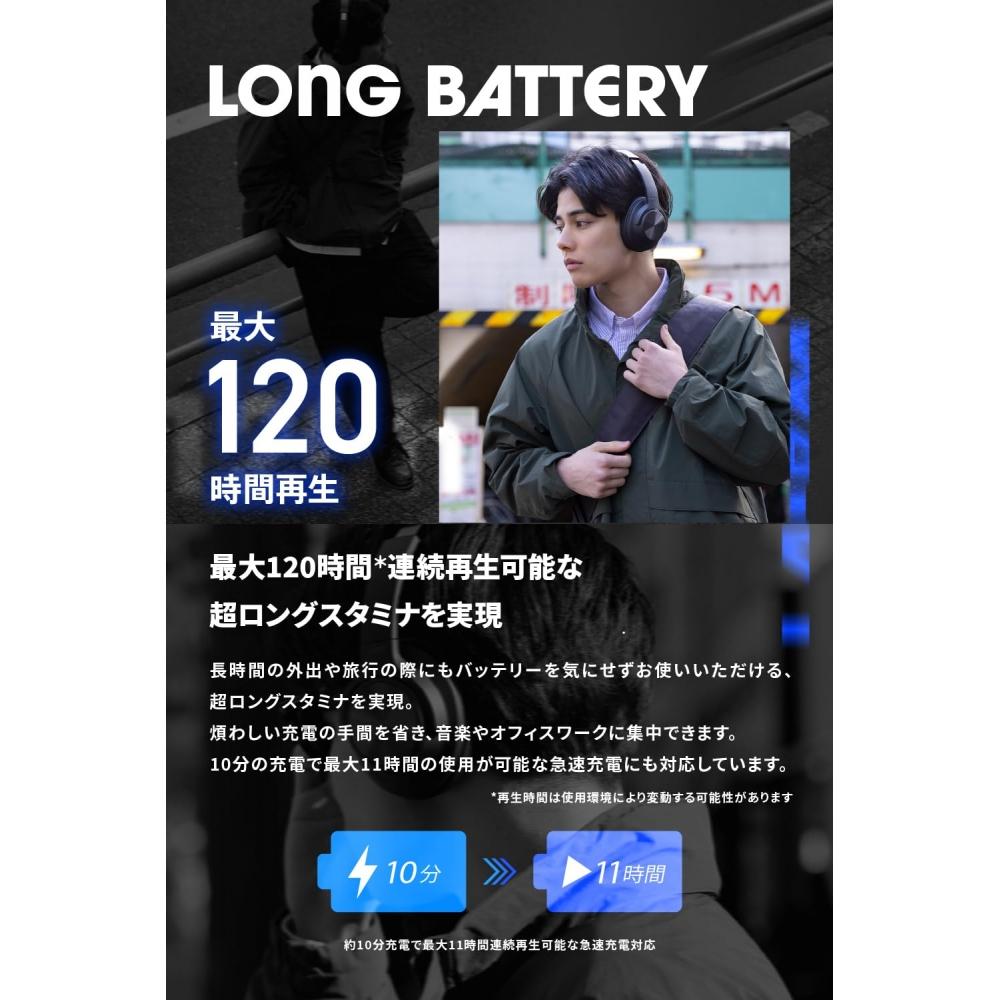 AVIOT WA-V1 Адаптивные гибридные наушники с шумоподавлением, беспроводные, до 120 часов воспроизведения, совместимы с LDACHigh Resolution, используют высокод