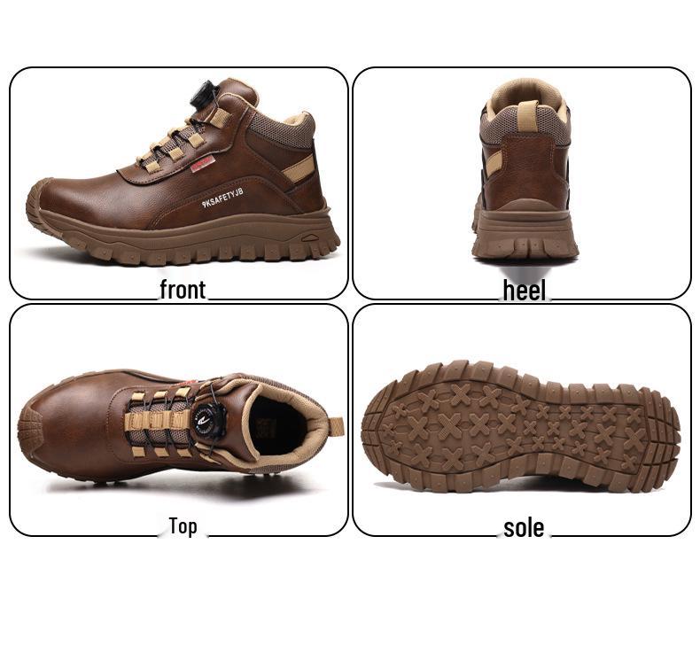 6KV Insulated Anti-Smash & Puncture Microfiber Leather Work Shoes for Electricians – Comfortable & Wear-Resistant Protection