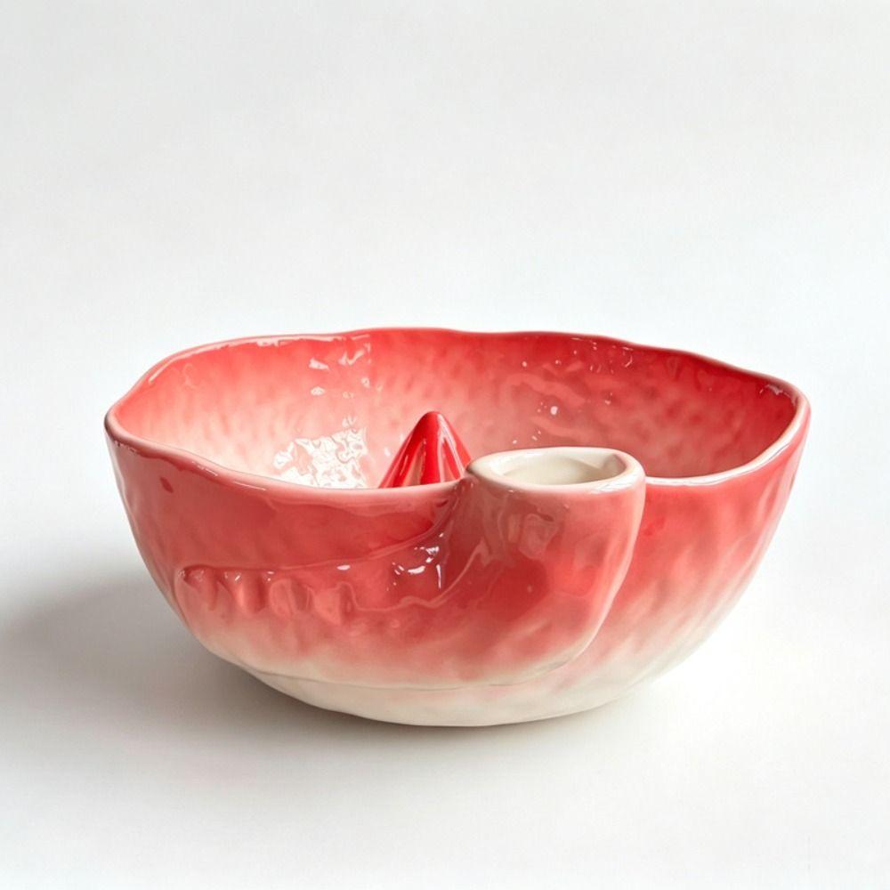 Raised Drainage Hole Ceramic Fruit Washer Perforated Draining Fruit Strainer Strawberries